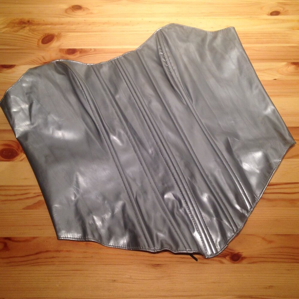 Leg Avenue Silver Laced PVC Corset